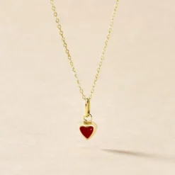 Collier Coralie Coeur Or Jaune