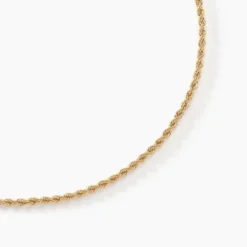 Collier Cordelia Maille Corde Or Jaune