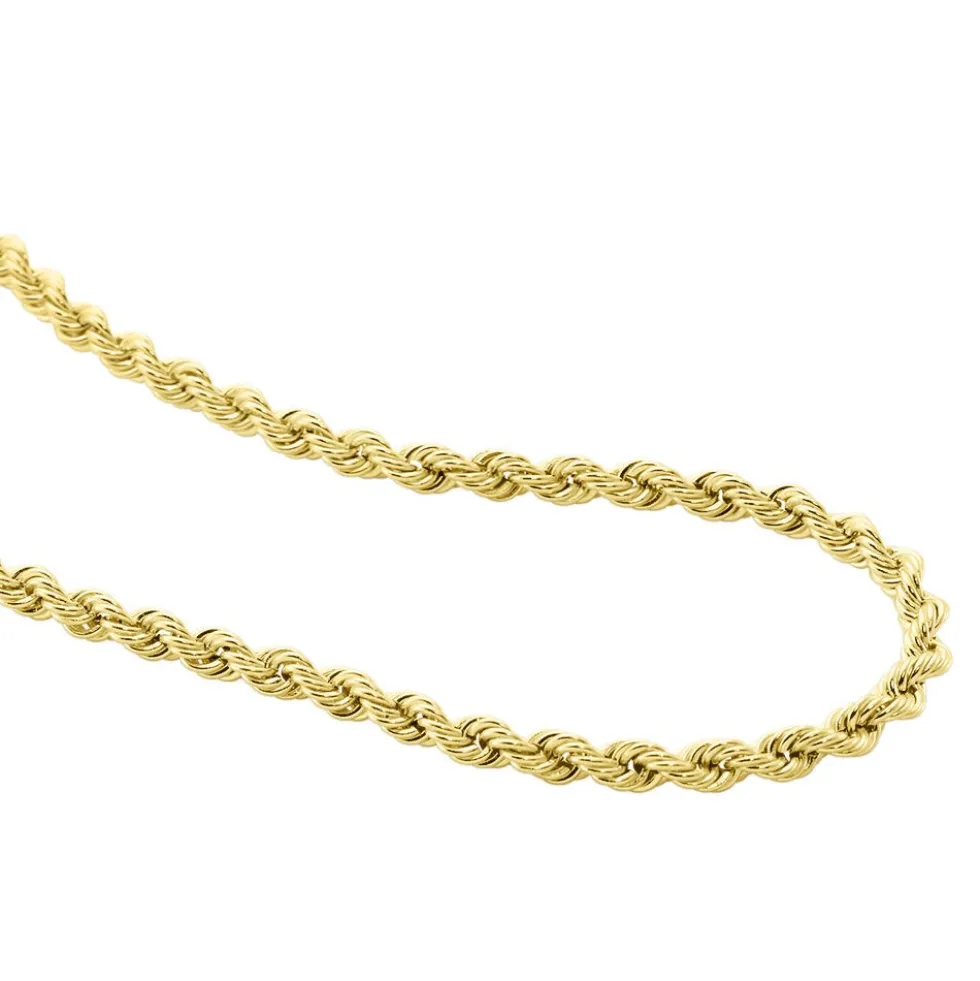 Collier Cordelia Maille Corde Or Jaune