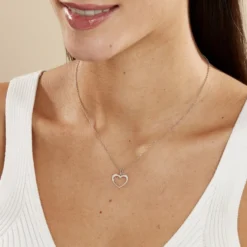 Collier Cosima Argent Blanc