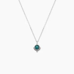Collier Cyprien Argent Blanc Amazonite