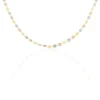 Collier Dami Maille Grain De Cafe Or Tricolore