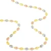 Collier Dami Maille Grain De Cafe Or Tricolore