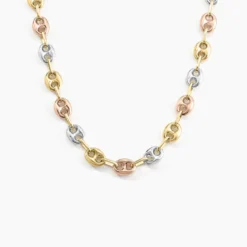 Collier Dami Or Tricolore