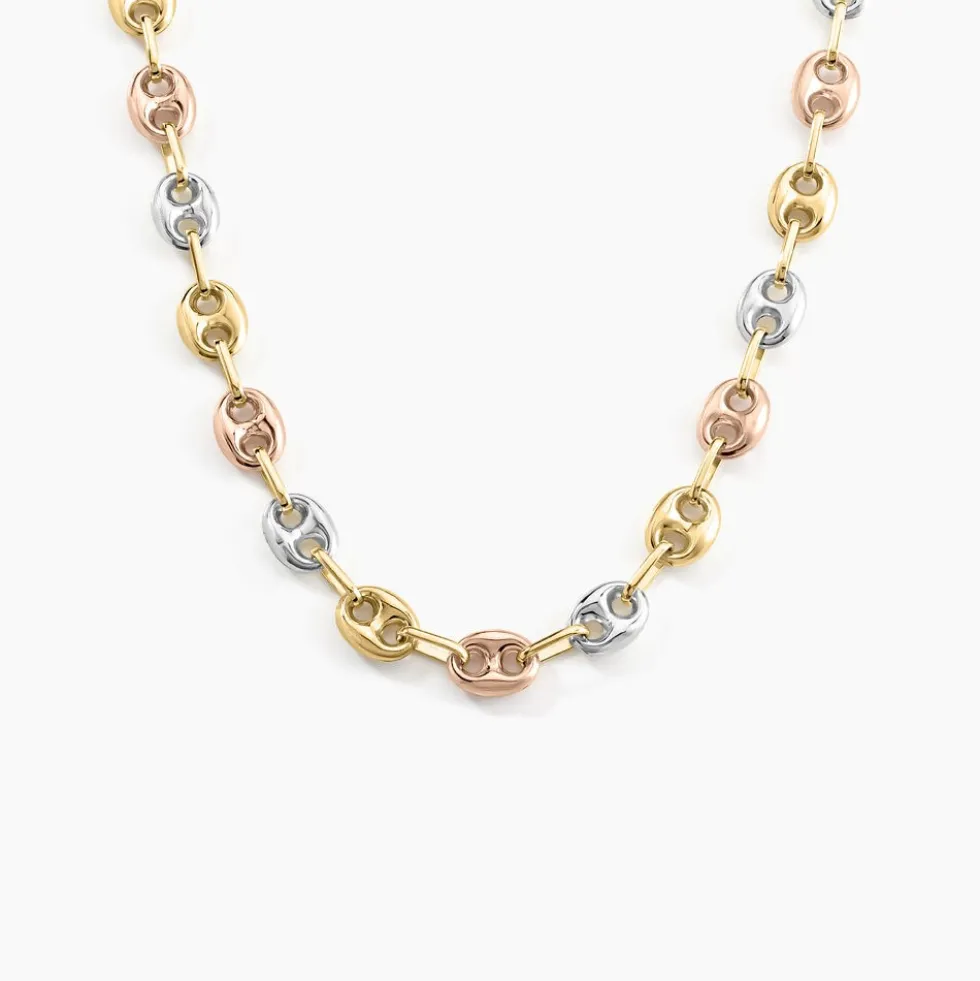 Collier Dami Or Tricolore