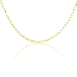 Collier Danae Plaquette Or Bicolore