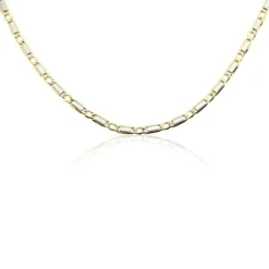 Collier Danae Plaquette Or Bicolore