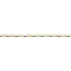 Collier Danae Plaquette Or Bicolore