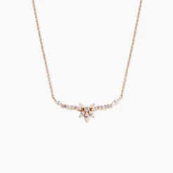 Collier Davena Argent Rose Oxyde De Zirconium