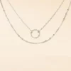 Collier Dayana Argent Blanc