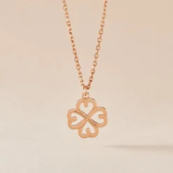 Collier Delmira Argent Rose