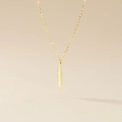 Collier Delphinium Or Jaune