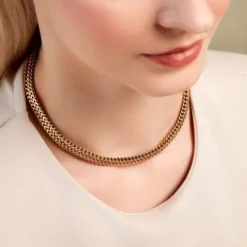 Collier Denia Acier Jaune