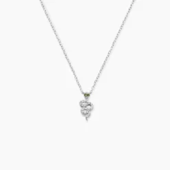 Collier Desert Argent Blanc Oxyde De Zirconium