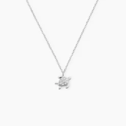 Collier Desert Argent Blanc Oxyde De Zirconium