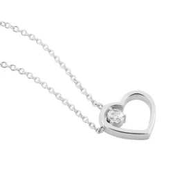 Collier Devona Argent Blanc Oxyde De Zirconium