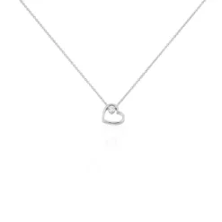 Collier Devona Argent Blanc Oxyde De Zirconium
