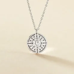 Collier Dhyana Argent Blanc Oxyde De Zirconium