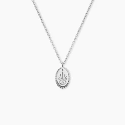 Collier Dhyana Argent Blanc Oxyde De Zirconium