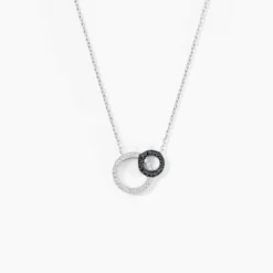 Collier Diana Argent Blanc Oxyde De Zirconium