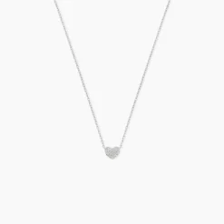 Collier Dimitra Or Blanc Diamant