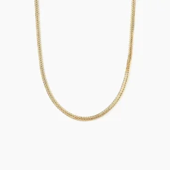 Collier Doline Maille Anglaise Or Jaune