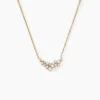 Collier Doline Plaqué Or Doré Oxyde De Zirconium