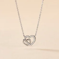 Collier Donatiane Argent Blanc Oxyde De Zirconium