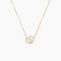 Collier Duilio Or Jaune Oxyde De Zirconium