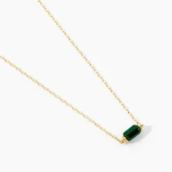 Collier Ean Or Jaune Malachite