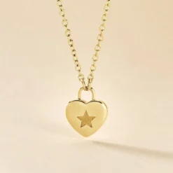 Collier Earline Acier Doré