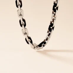 Collier Eirik Acier Bicolore