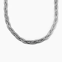 Collier Elae Argent Bicolore