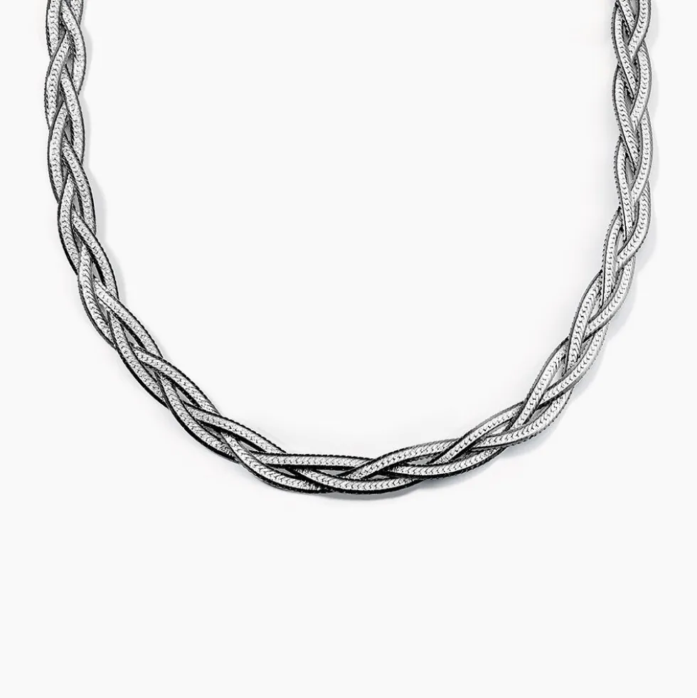 Collier Elae Argent Bicolore