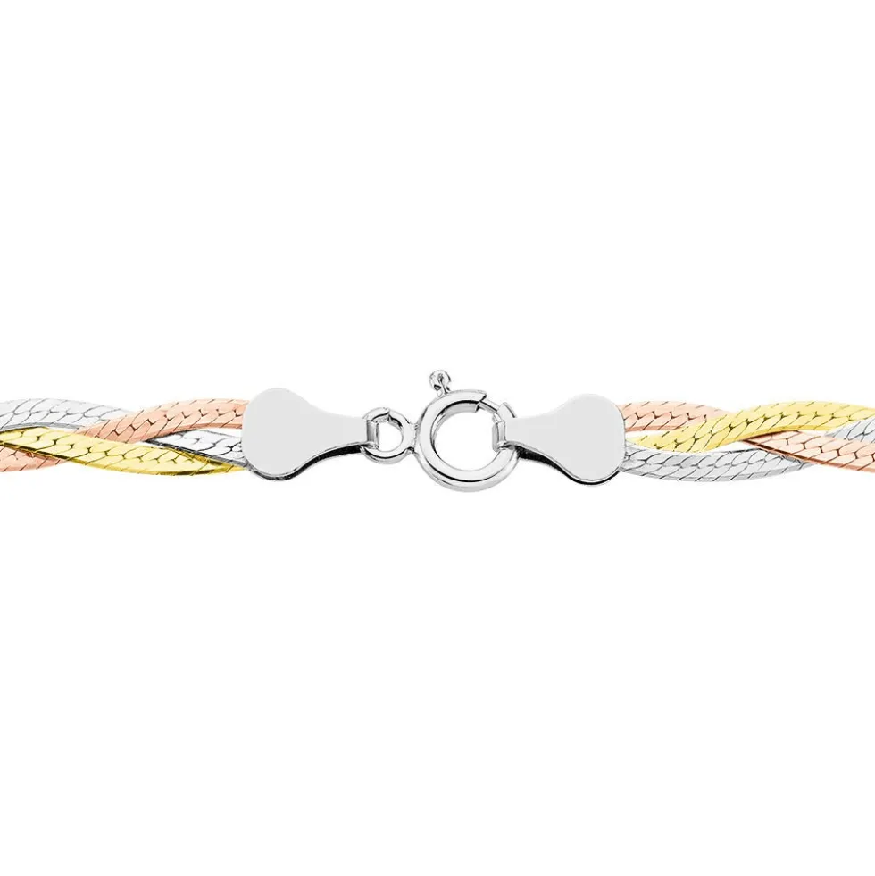 Collier Elae Argent Tricolore