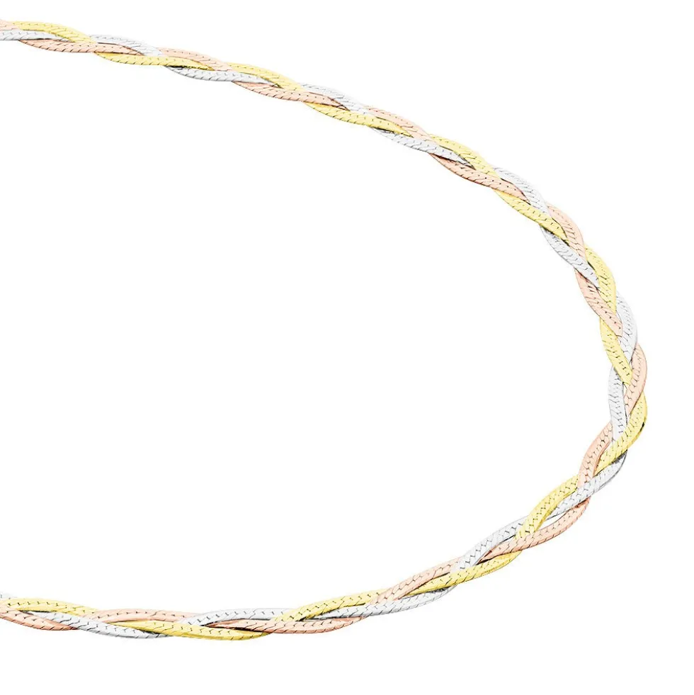 Collier Elae Argent Tricolore