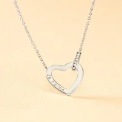 Collier Elanda Argent Blanc Oxyde De Zirconium