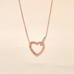 Collier Elanda Argent Rose Oxyde De Zirconium