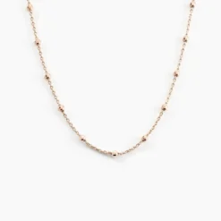 Collier Elea Argent Rose