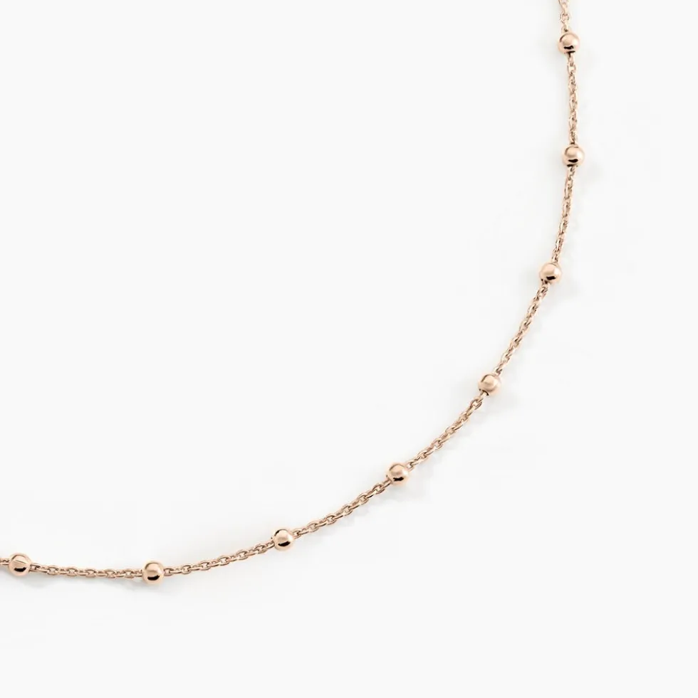 Collier Elea Argent Rose