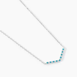 Collier Elga Argent Blanc Oxyde De Zirconium