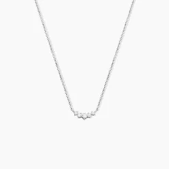 Collier Elinore Argent Blanc Oxyde De Zirconium
