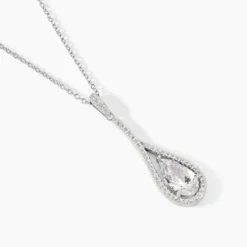 Collier Elorah Argent Blanc Oxyde De Zirconium