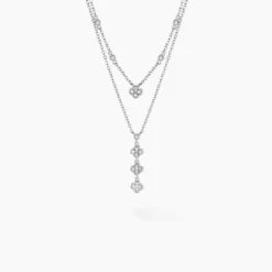 Collier Emmie Argent Blanc Oxyde De Zirconium