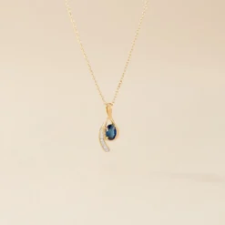 Collier Emotion Or Jaune Saphir Diamant