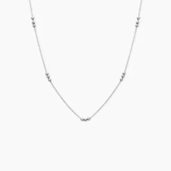 Collier Eniola Argent Blanc