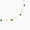 Collier Epurea Or Jaune Malachite