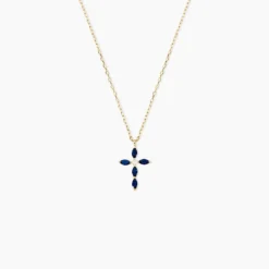 Collier Eser Or Jaune Oxyde De Zirconium