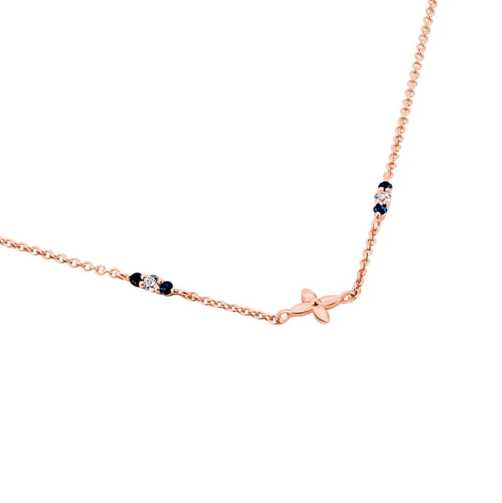 Collier Esia Argent Rose Oxyde De Zirconium