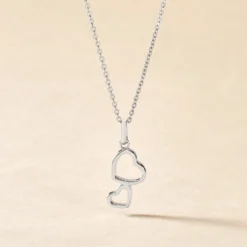 Collier Estina Argent Blanc
